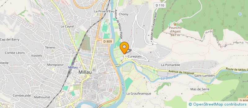 localisation de l'entreprise MELLOU  MILLAU