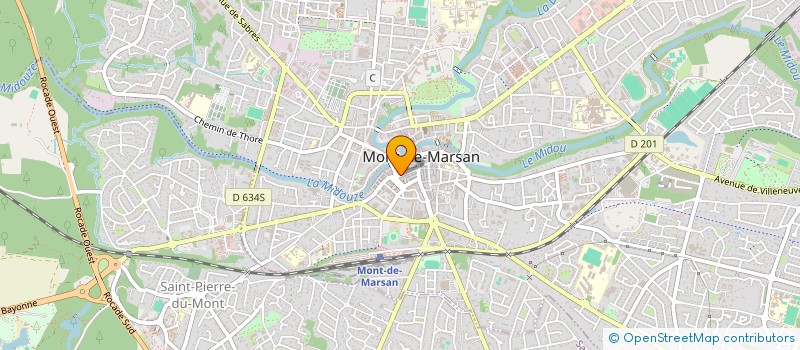 localisation de l'entreprise MELLOW ROSE  MONT-DE-MARSAN