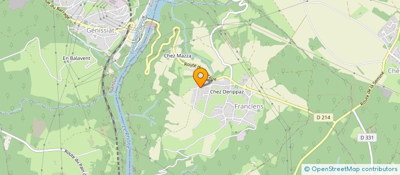 localisation de l'entreprise MELLT  FRANCLENS