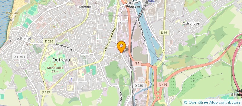 localisation de l'entreprise MELLUD  OUTREAU