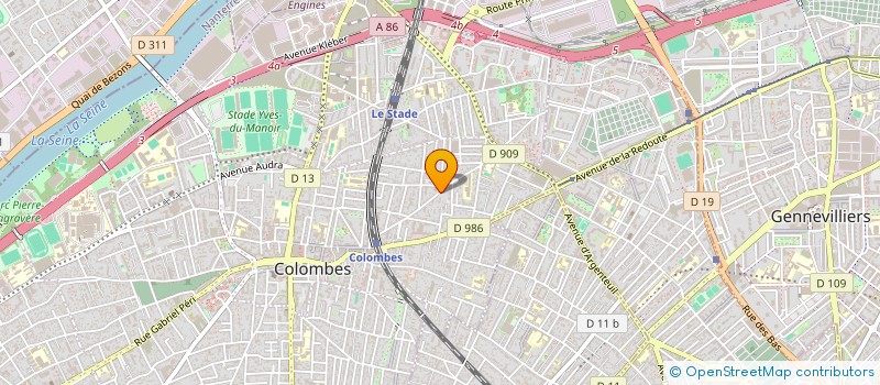 localisation de l'entreprise MELMARTIM à COLOMBES