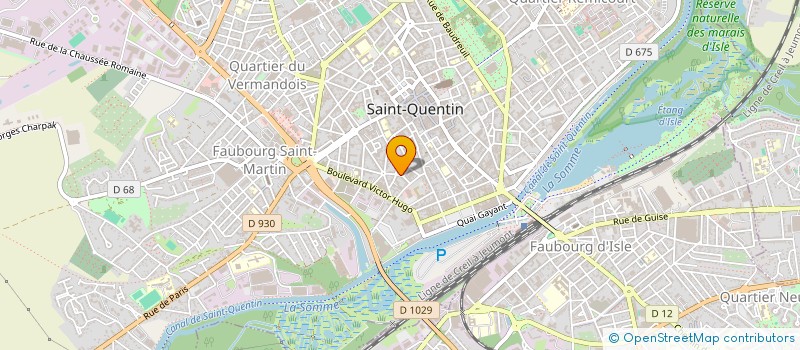 localisation de l'entreprise MELMAS à SAINT-QUENTIN