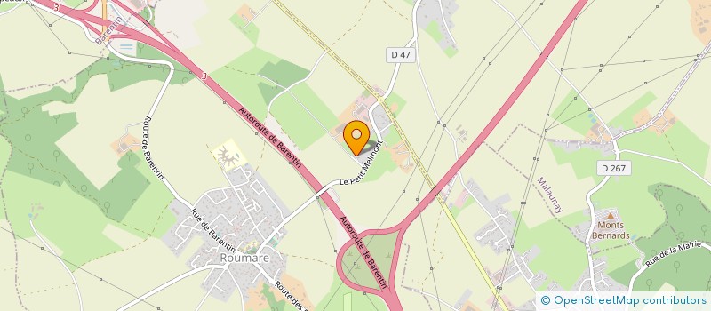 localisation de l'entreprise MELMONT  ROUMARE