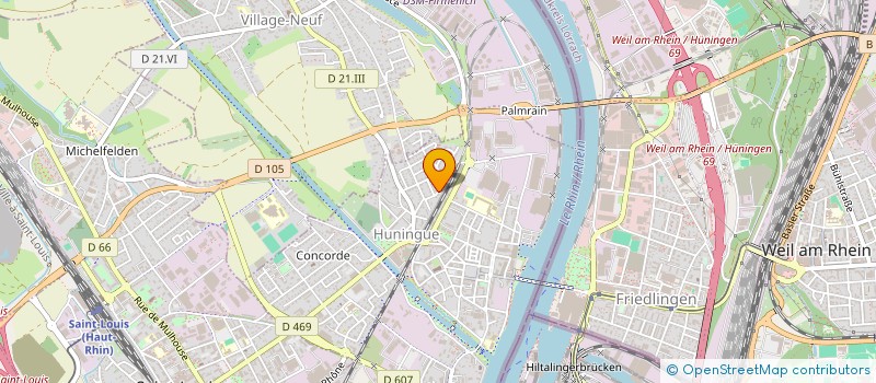 localisation de l'entreprise MELNEL  HUNINGUE