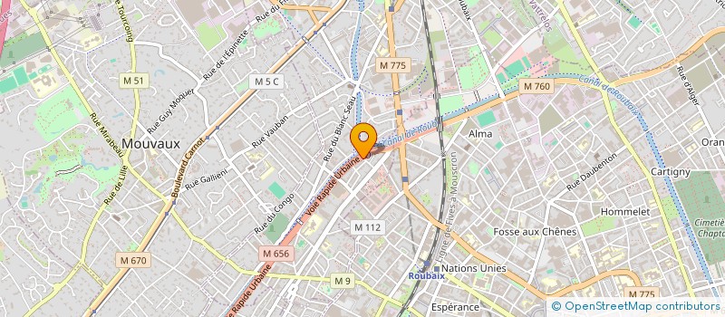 localisation de l'entreprise MELO  TOURCOING