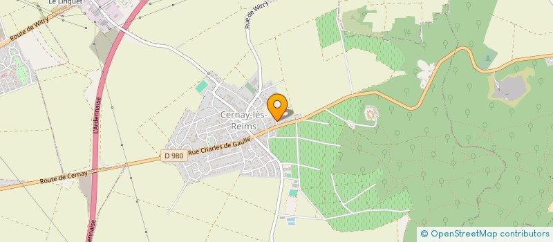 localisation de l'entreprise MELO  CERNAY-LES-REIMS