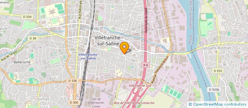 localisation de l'entreprise MELO COIFFURE à VILLEFRANCHE-SUR-SAONE