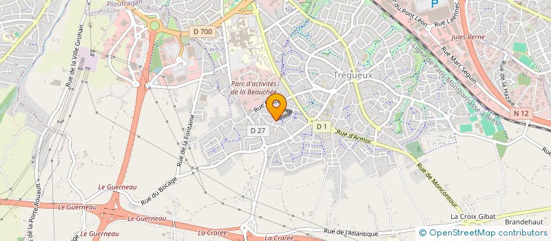 localisation de l'entreprise MELO D'IDEES  TREGUEUX