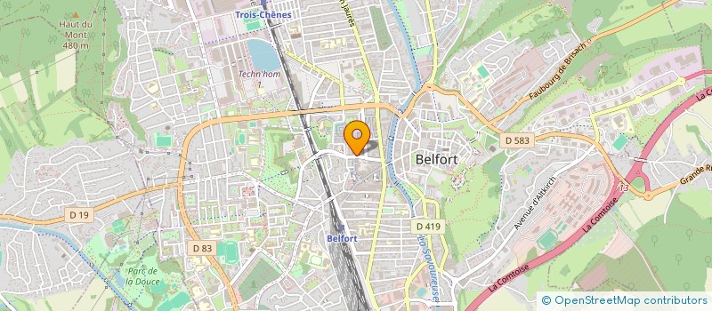 localisation de l'entreprise MELO FOOD à BELFORT