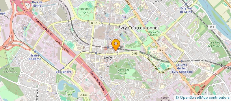 localisation de l'entreprise MELO IMMAX PRODUCTION  EVRY-COURCOURONNES