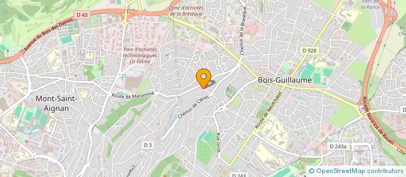 localisation de l'entreprise MELODIE à BOIS GUILLAUME