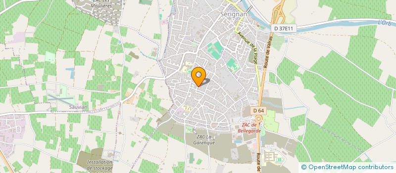 localisation de l'entreprise MELODIE  SERIGNAN