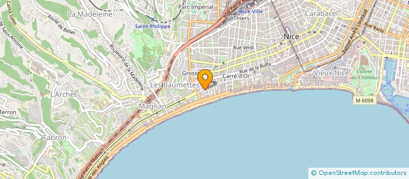 localisation de l'entreprise MELODIE à NICE