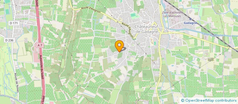 localisation de l'entreprise MELODIE A  CHATEAUNEUF-DE-GADAGNE