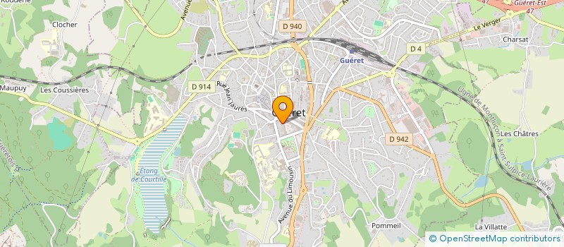 localisation de l'entreprise MELODIE CREUSOISE  GUERET