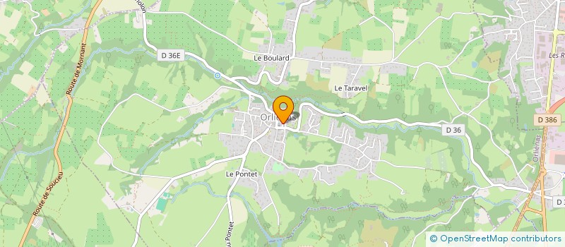 localisation de l'entreprise MELODIE GC  ORLIENAS