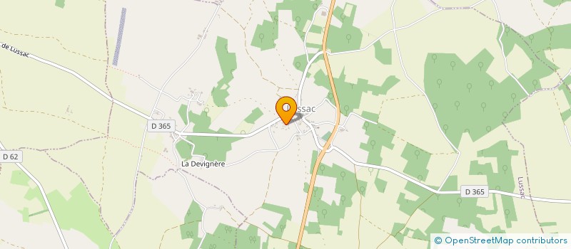 localisation de l'entreprise MELODIE MUSIC à LUSSAC