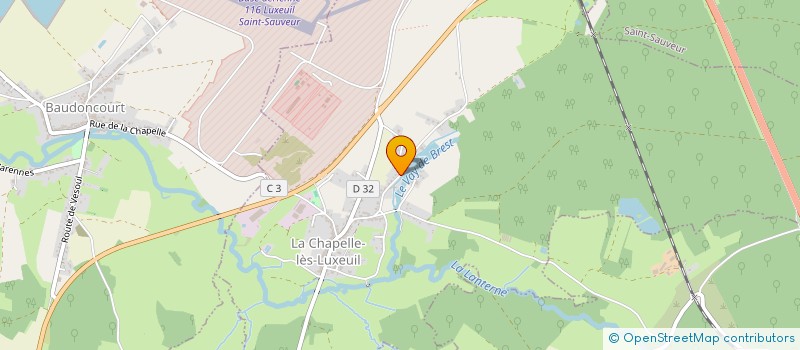 localisation de l'entreprise MELODIES DANS LA VIE  LA CHAPELLE-LES-LUXEUIL