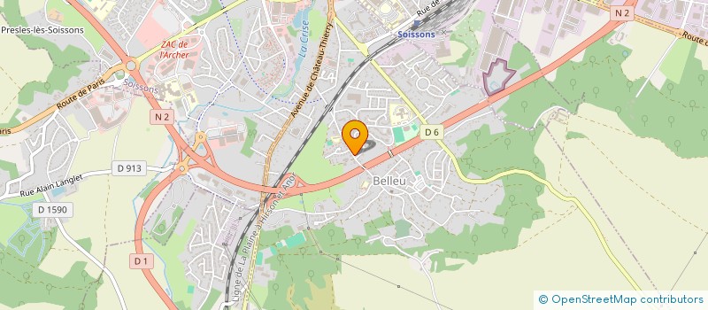 localisation de l'entreprise MELODIMAGES  BELLEU