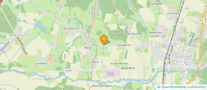 localisation de l'entreprise MELODISK  COUSANCE