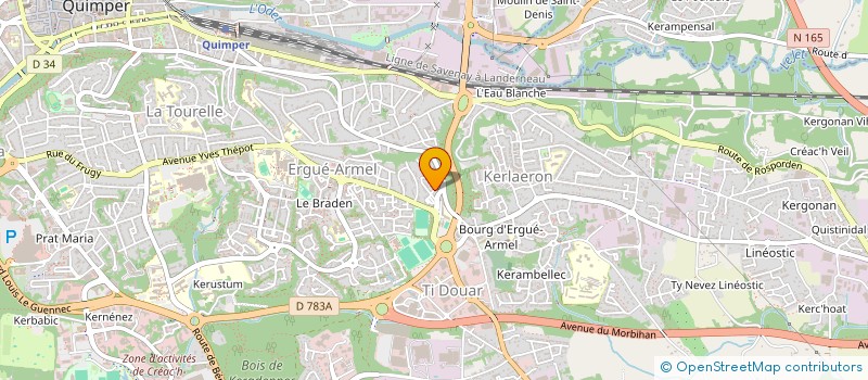 localisation de l'entreprise MELODY-70  QUIMPER