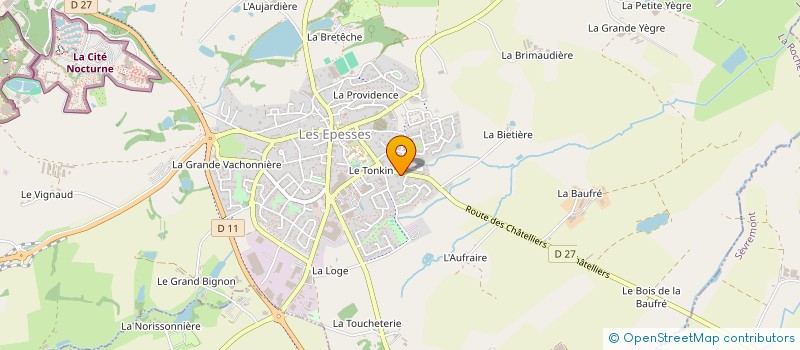 localisation de l'entreprise MELODY  LES EPESSES