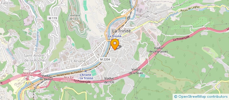 localisation de l'entreprise MELODY à LA TRINITE