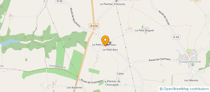 localisation de l'entreprise MELODY'S SAINT JUNIEN à FOUQUEBRUNE