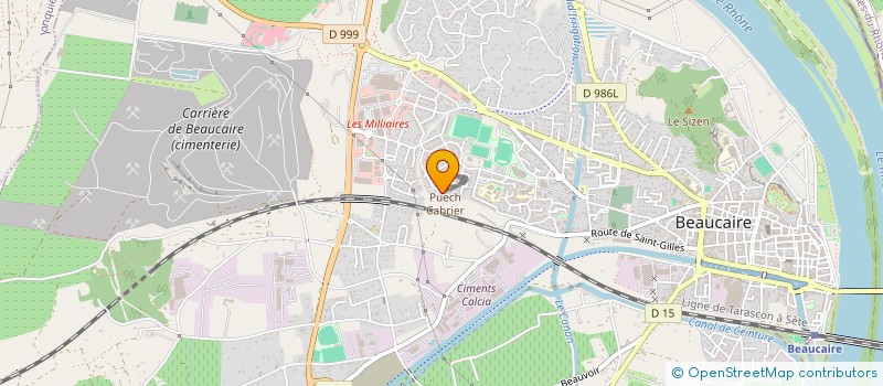 localisation de l'entreprise MELODY - VIVIEN  BEAUCAIRE