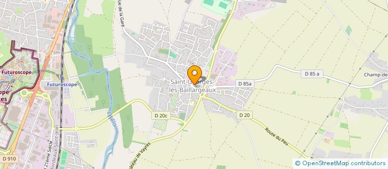 localisation de l'entreprise MELONA à SAINT-GEORGES-LES-BAILLARGEAUX