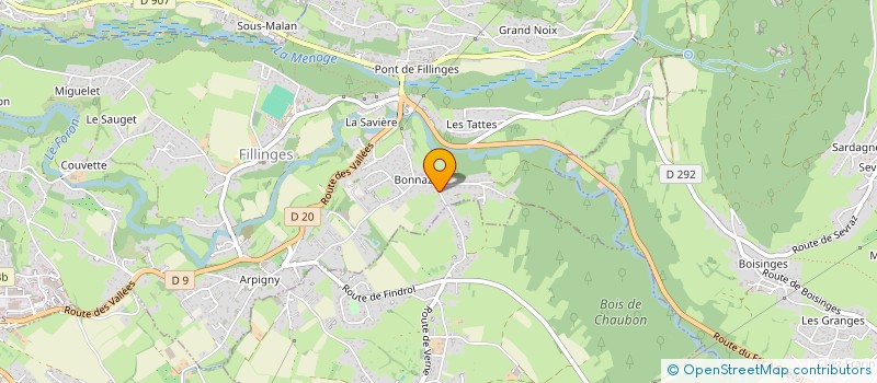 localisation de l'entreprise MELONANS  FILLINGES