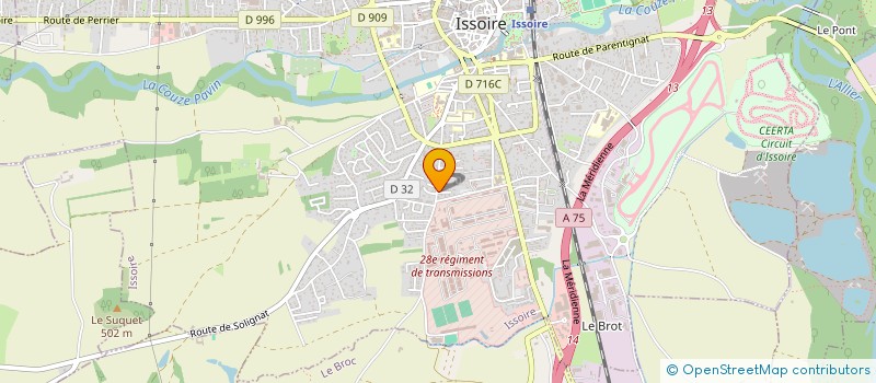 localisation de l'entreprise MELONIA  ISSOIRE