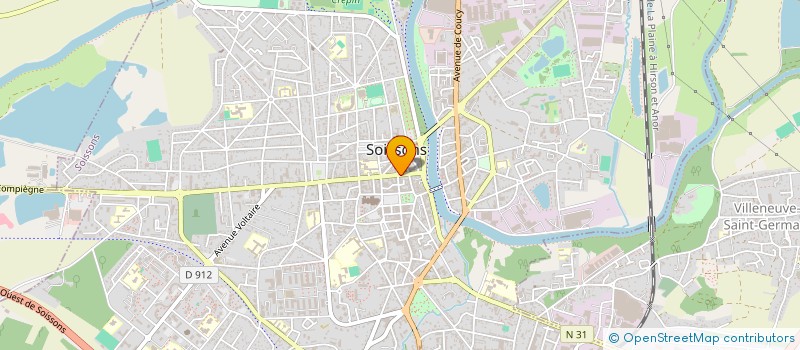 localisation de l'entreprise MELOPHE à SOISSONS