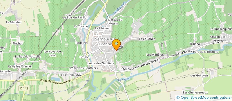 localisation de l'entreprise MELOPHE à VERNOU SUR BRENNE