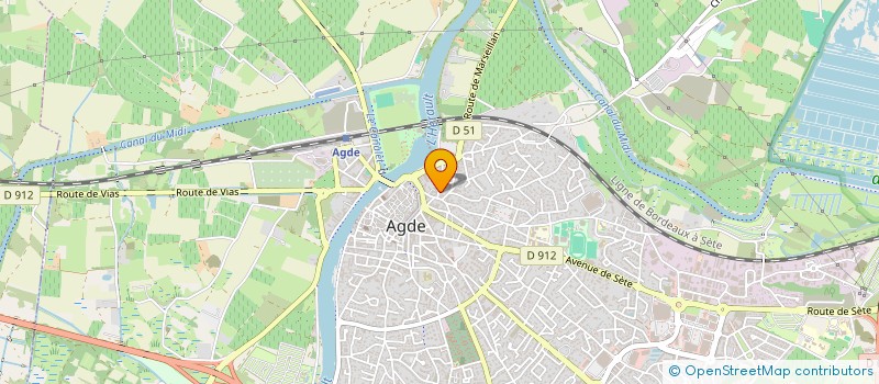 localisation de l'entreprise MELOPOIA (ENSEMBLE VOCAL)  AGDE