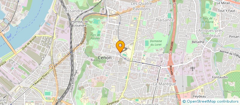 localisation de l'entreprise MELOTREX XO  CENON