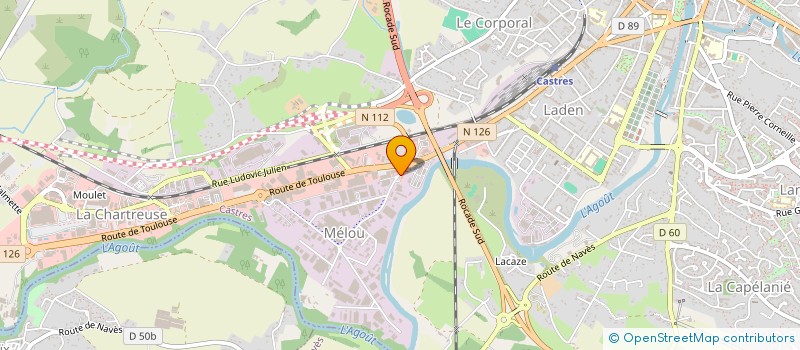 localisation de l'entreprise MELOU DRIVE à CASTRES