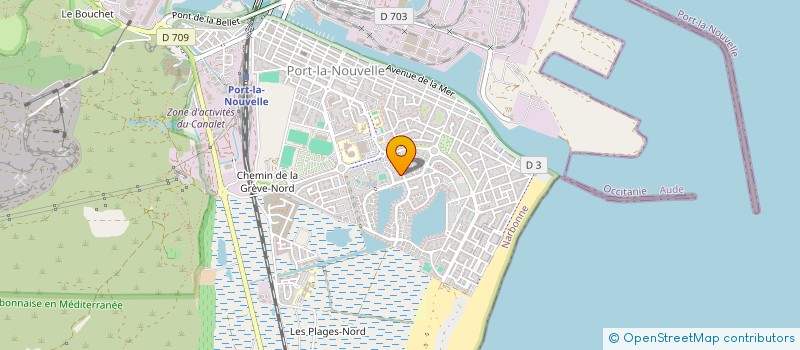 localisation de l'entreprise MELRIC 11  PORT-LA-NOUVELLE