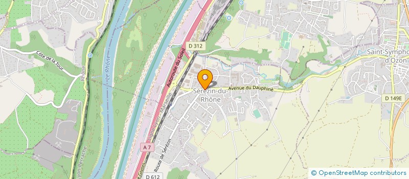 localisation de l'entreprise MELRIM à SEREZIN-DU-RHONE