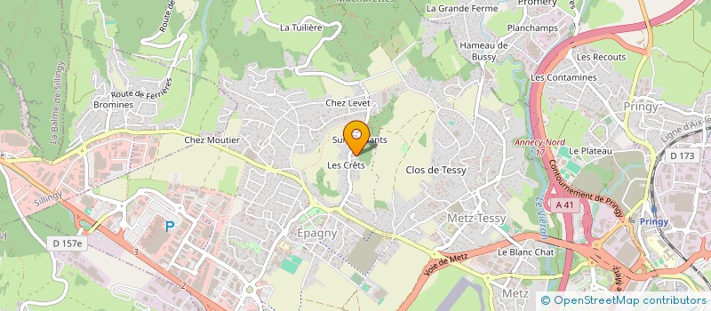 localisation de l'entreprise MELROSE  EPAGNY METZ-TESSY