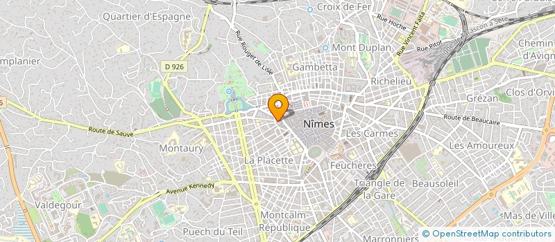 localisation de l'entreprise MELROZE CAFE  NIMES