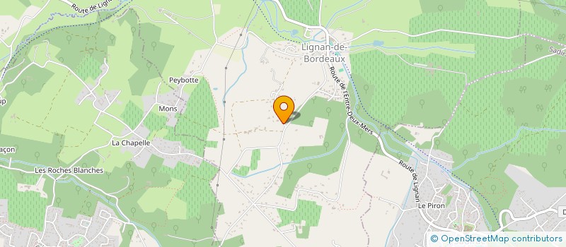 localisation de l'entreprise MELS COURTAGE  LIGNAN-DE-BORDEAUX