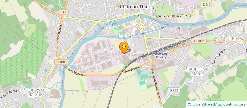 localisation de l'entreprise MELT-CT  CHATEAU-THIERRY