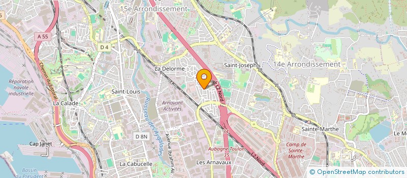 localisation de l'entreprise MELTIN SECURITE à MARSEILLE 15EME