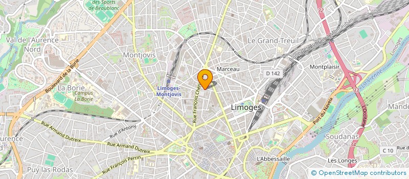 localisation de l'entreprise MELTING POP à LIMOGES