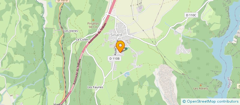 localisation de l'entreprise MELTING POTES EN TRIEVES  SINARD