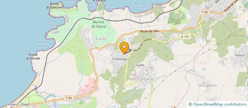 localisation de l'entreprise MELU à CORBARA