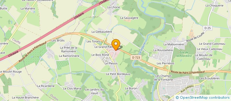 localisation de l'entreprise MELUC COUVERTURE  OUDON