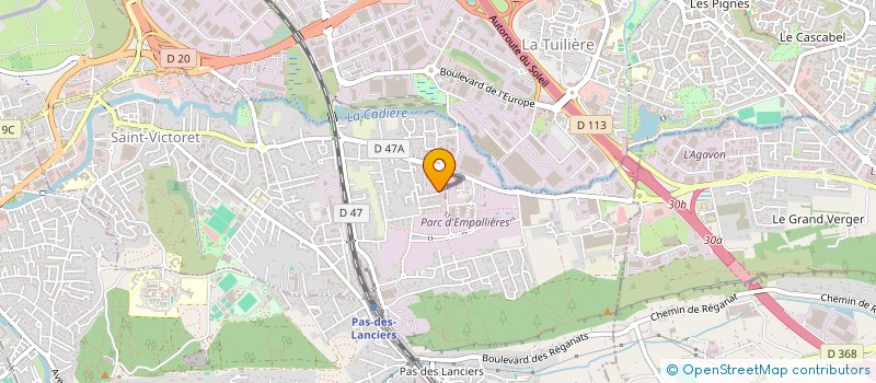 localisation de l'entreprise MELUMAX  SAINT-VICTORET