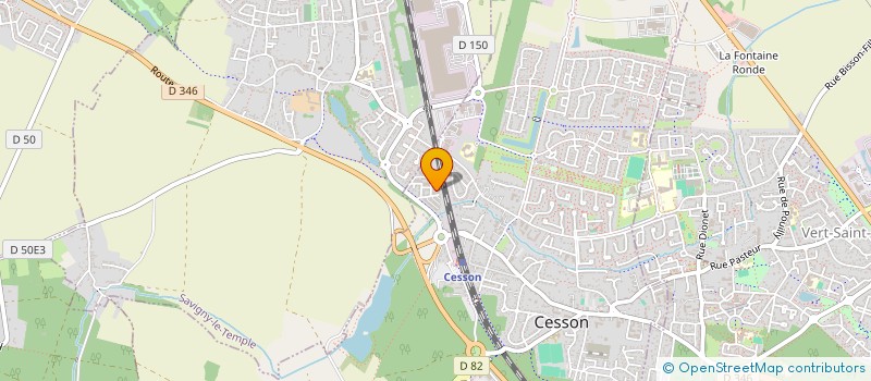 localisation de l'entreprise MELUN LOISIRS CARAVANES  VERT-SAINT-DENIS